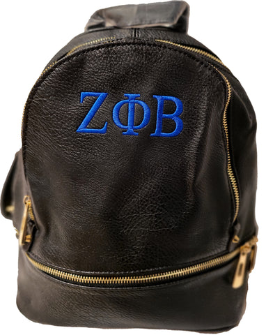 Embroidered Zeta Phi Beta Fashion Backpack