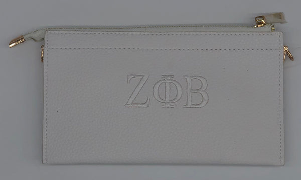 Zeta Phi Beta Pebble Texture Clutch/Crossbody