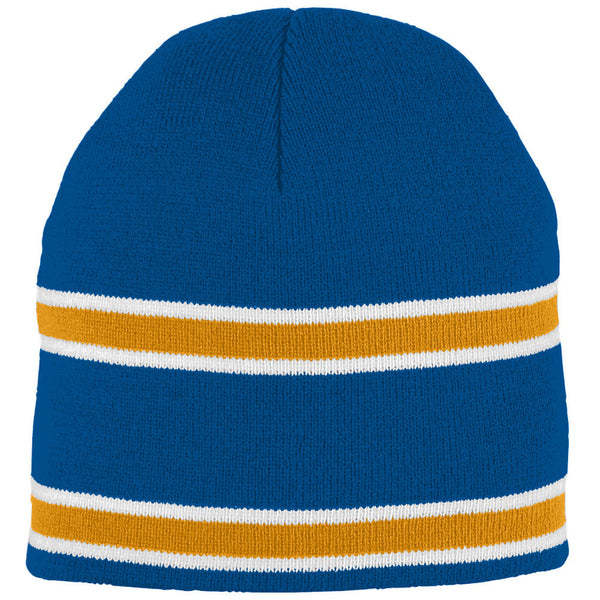 Embroidered NC A&T KNIT STRIPED BEANIE